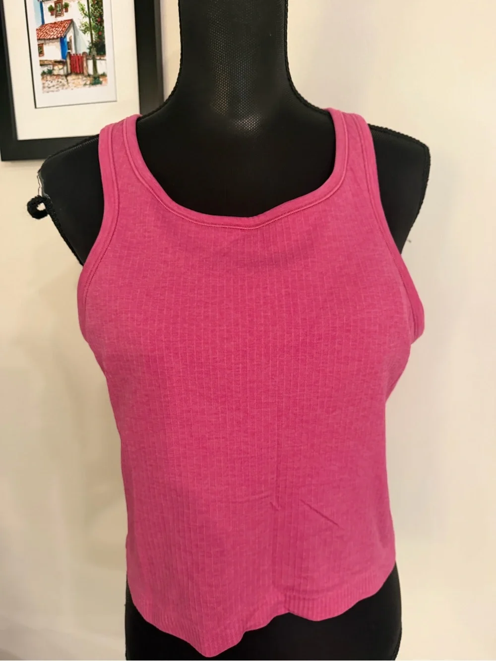 Lululemon Athletica Women’s Ribbed Scoop Neck Crop Top size 12